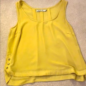 Sheer yellow blouse